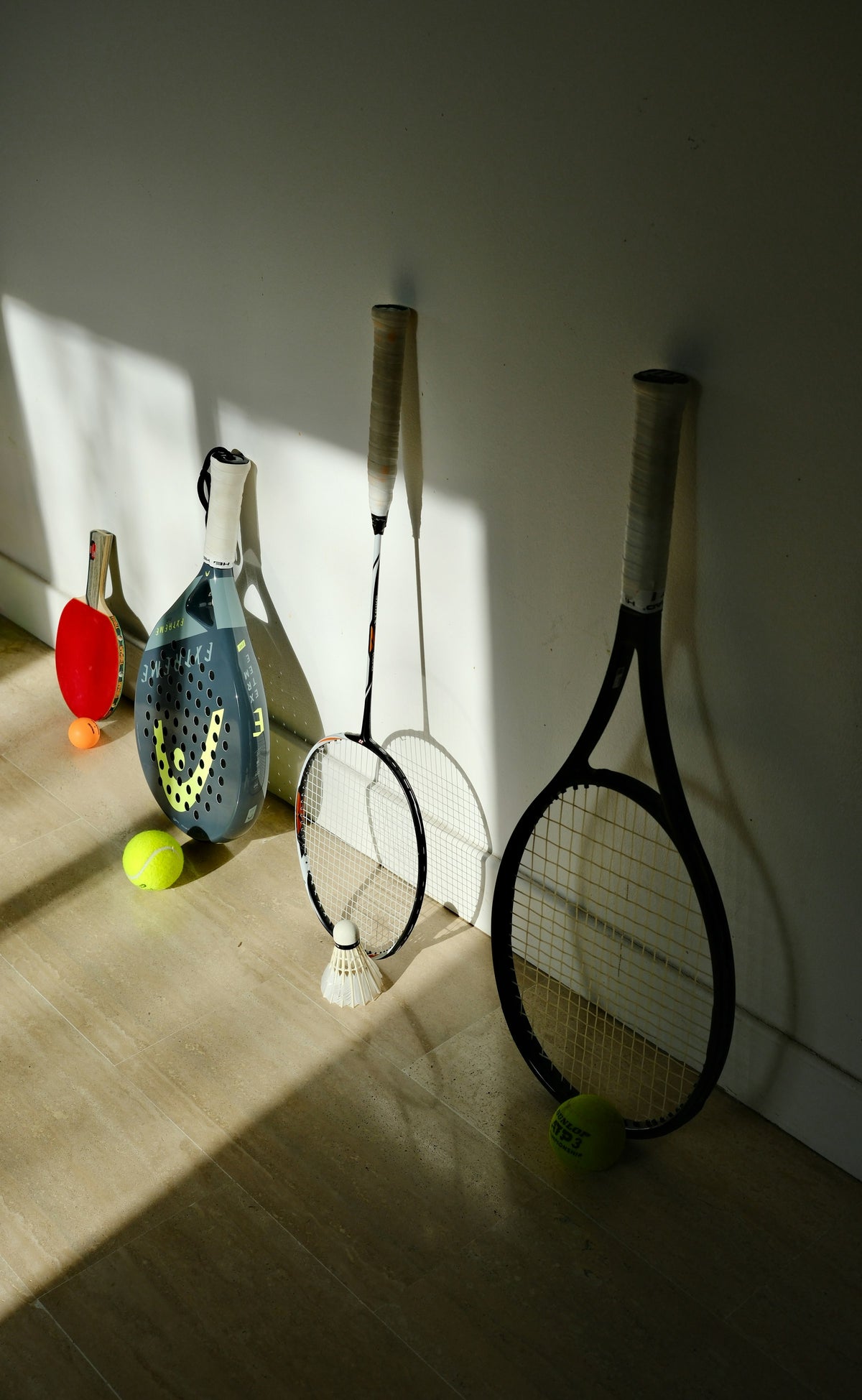 Racquets ready after stringing at Tennis Lab FX